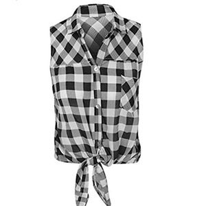 Anne Klein Gingham top